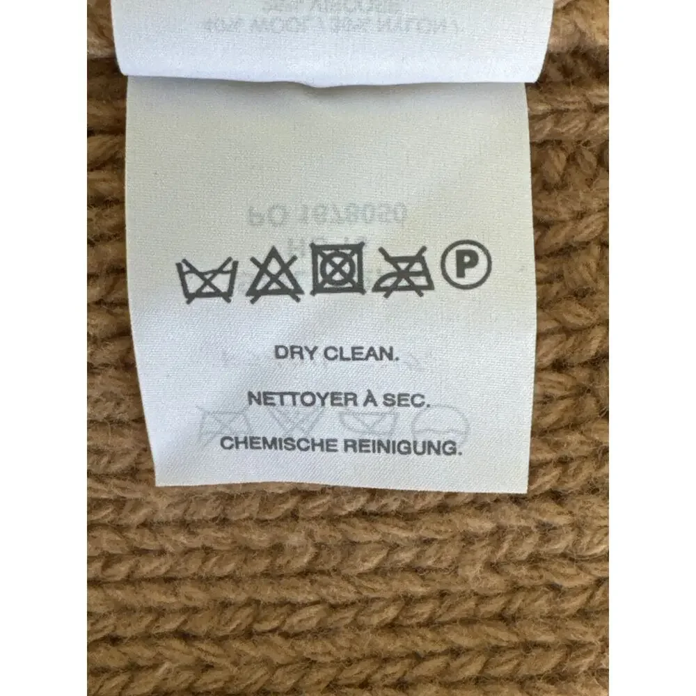 J. Crew Womens Cambridge Cable Knit Turtleneck Sweater Camel‎ B2795 Size S